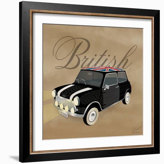 Best of British Black Mini-Dominique Vari-Framed Art Print