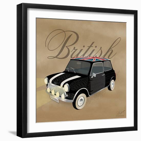 Best of British Black Mini-Dominique Vari-Framed Art Print