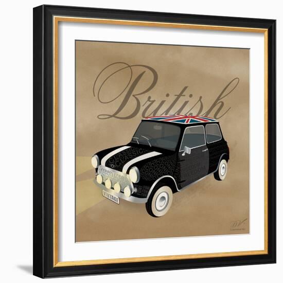 Best of British Black Mini-Dominique Vari-Framed Art Print