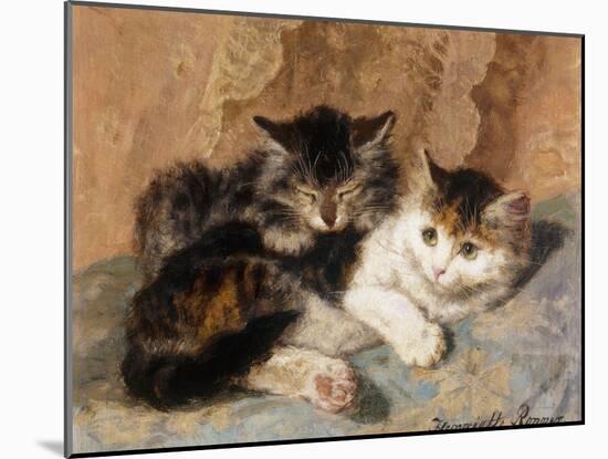 Best of Friends-Henriette Ronner-Knip-Mounted Giclee Print