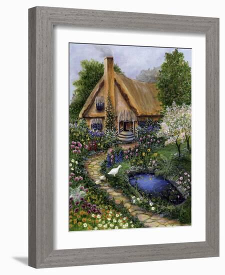 Best Old Cottage-Bonnie B. Cook-Framed Giclee Print