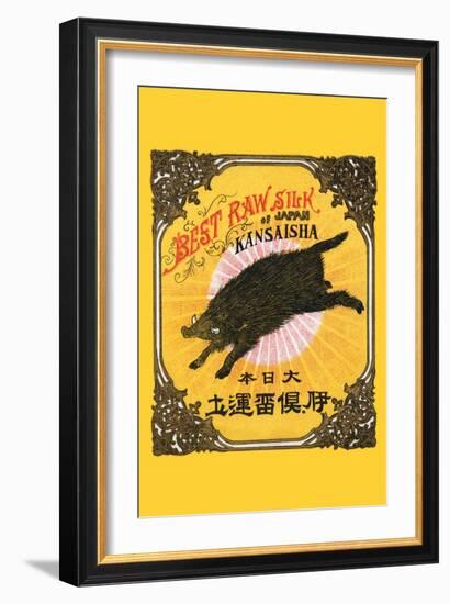 Best Raw Silk of Japan, Kansaisha--Framed Art Print