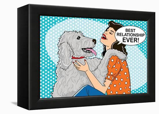 Best Relationship Ever-Dog is Good-Framed Stretched Canvas