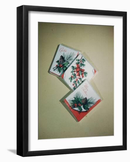 Best Selling Christmas Gifts - Napkins and Cards-Nina Leen-Framed Photographic Print