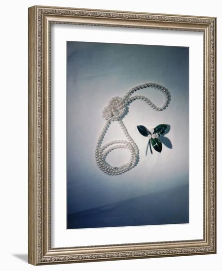 Best Selling Christmas Gifts - Pearl Necklace-Nina Leen-Framed Photographic Print