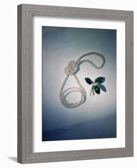 Best Selling Christmas Gifts - Pearl Necklace-Nina Leen-Framed Photographic Print