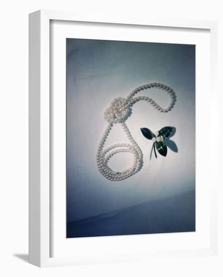 Best Selling Christmas Gifts - Pearl Necklace-Nina Leen-Framed Photographic Print