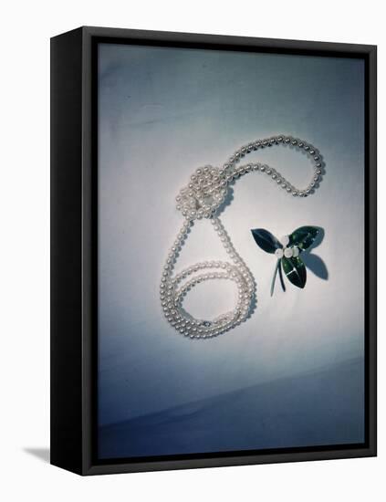 Best Selling Christmas Gifts - Pearl Necklace-Nina Leen-Framed Premier Image Canvas