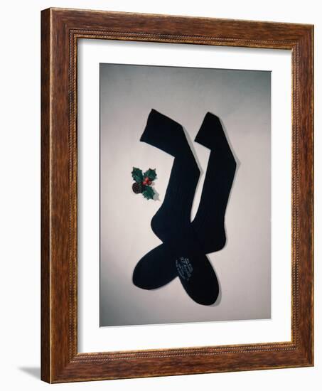 Best Selling Christmas Gifts - Socks-Nina Leen-Framed Photographic Print