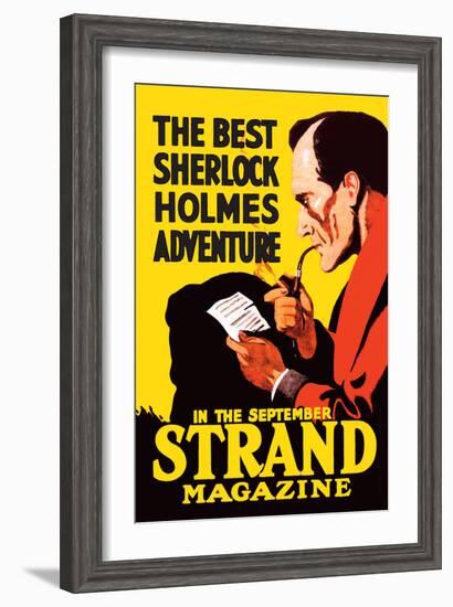 Best Sherlock Holmes Adventure-null-Framed Art Print