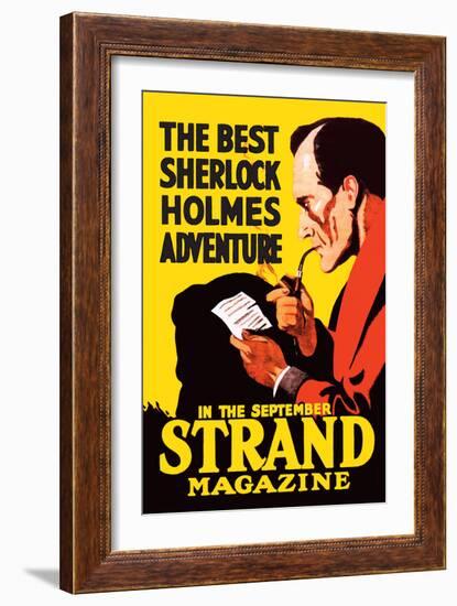 Best Sherlock Holmes Adventure-null-Framed Art Print