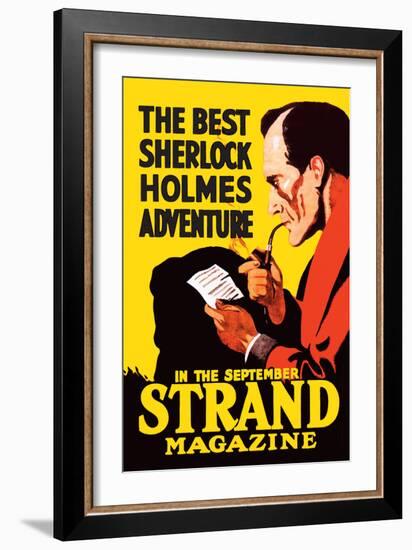 Best Sherlock Holmes Adventure-null-Framed Art Print