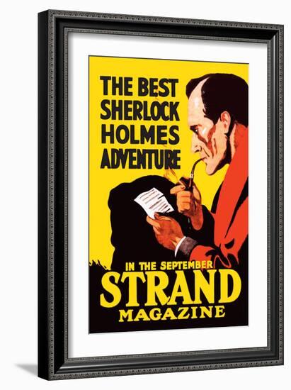 Best Sherlock Holmes Adventure-null-Framed Art Print