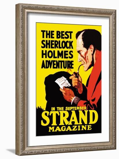 Best Sherlock Holmes Adventure-null-Framed Art Print