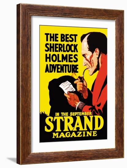 Best Sherlock Holmes Adventure-null-Framed Art Print