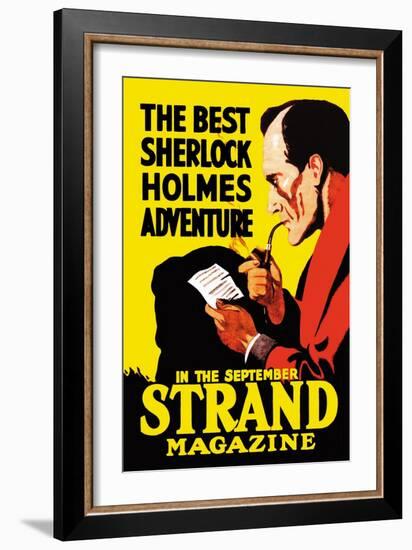 Best Sherlock Holmes Adventure-null-Framed Art Print