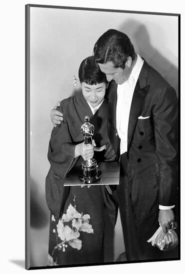 Best Supporting Actress Miyoshi Umeki with Actor John Wayne at the 30th Academy Awards, 1958-Ralph Crane-Mounted Photographic Print