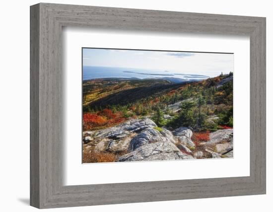 Best View from the Cadillac Mountain-George Oze-Framed Photographic Print