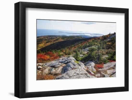 Best View from the Cadillac Mountain-George Oze-Framed Photographic Print