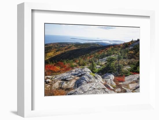 Best View from the Cadillac Mountain-George Oze-Framed Photographic Print