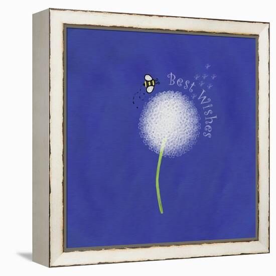 Best Wishes Dandelion-Leslie Wing-Framed Premier Image Canvas