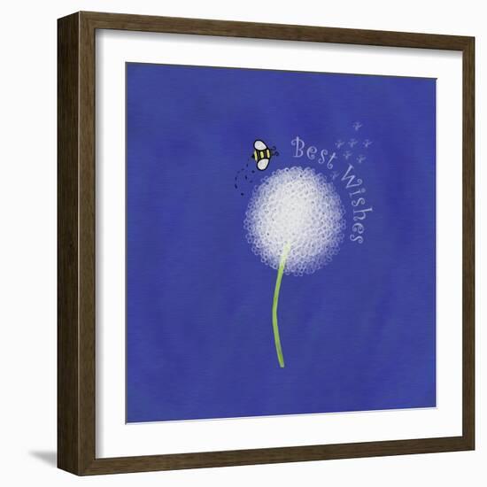 Best Wishes Dandelion-Leslie Wing-Framed Giclee Print