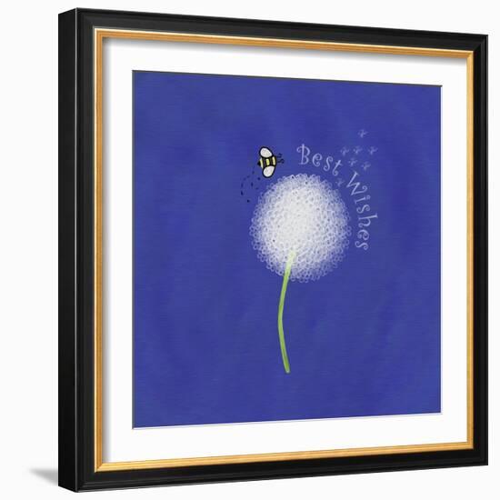 Best Wishes Dandelion-Leslie Wing-Framed Giclee Print