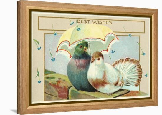 Best Wishes Postcard-null-Framed Premier Image Canvas