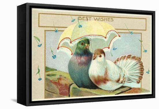 Best Wishes Postcard-null-Framed Premier Image Canvas