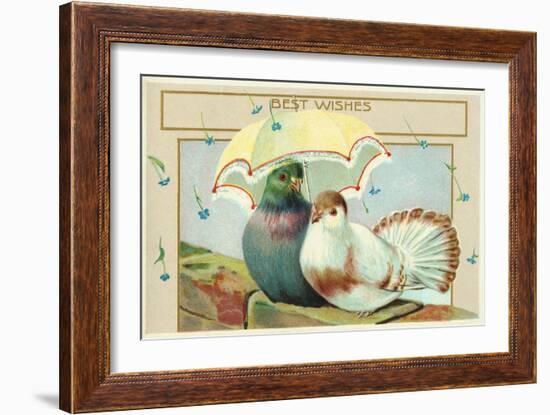 Best Wishes Postcard-null-Framed Giclee Print