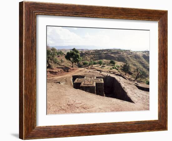 Bet Giorgis Church, Lalibela, Unesco World Heritage Site, Ethiopia, Africa-Julia Bayne-Framed Photographic Print