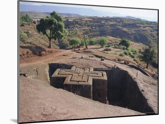Bet Giorgis, Rock Cut Church, Lalibela, Ethiopia, Africa-Julia Bayne-Mounted Photographic Print