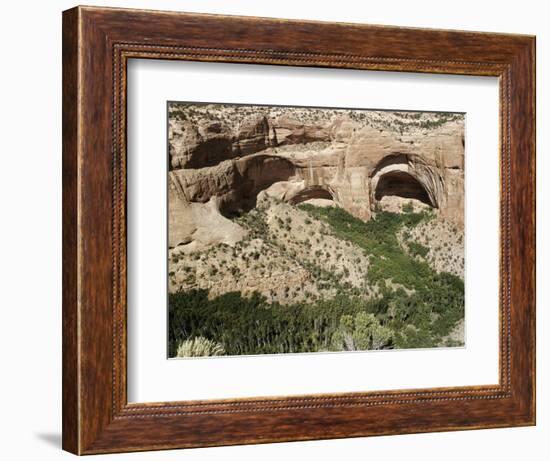 Betatakin, Anasazi cliff dwelling site, north-eastern Arizona, USA-Werner Forman-Framed Photographic Print