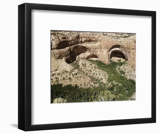 Betatakin, Anasazi cliff dwelling site, north-eastern Arizona, USA-Werner Forman-Framed Photographic Print