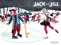 Skating Fun - Jack and Jill, February 1945-Beth Henninger-Premier Image Canvas