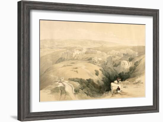 Bethlehem, April 6th 1839, Plate 85 from Volume II of The Holy Land, Engraved by Louis Haghe-David Roberts-Framed Giclee Print