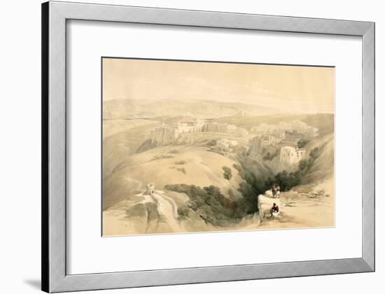 Bethlehem, April 6th 1839, Plate 85 from Volume II of The Holy Land, Engraved by Louis Haghe-David Roberts-Framed Giclee Print