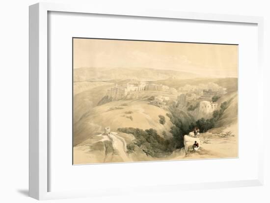 Bethlehem, April 6th 1839, Plate 85 from Volume II of The Holy Land, Engraved by Louis Haghe-David Roberts-Framed Giclee Print