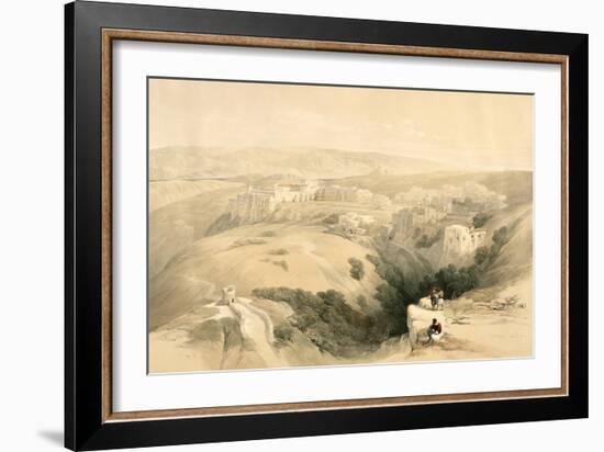 Bethlehem, April 6th 1839, Plate 85 from Volume II of The Holy Land, Engraved by Louis Haghe-David Roberts-Framed Giclee Print