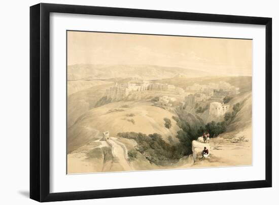 Bethlehem, April 6th 1839, Plate 85 from Volume II of The Holy Land, Engraved by Louis Haghe-David Roberts-Framed Giclee Print