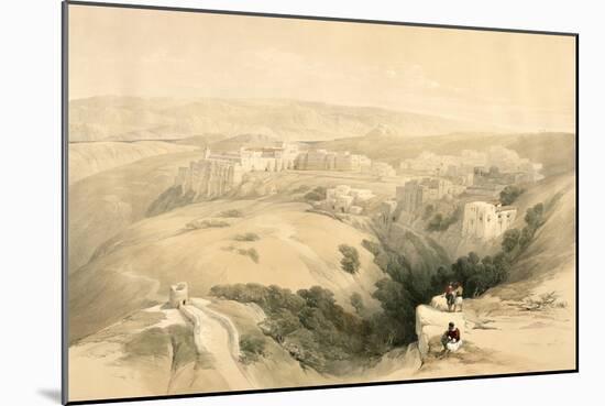 Bethlehem, April 6th 1839, Plate 85 from Volume II of The Holy Land, Engraved by Louis Haghe-David Roberts-Mounted Giclee Print