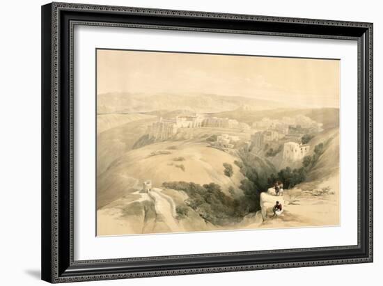 Bethlehem, April 6th 1839, Plate 85 from Volume II of The Holy Land, Engraved by Louis Haghe-David Roberts-Framed Giclee Print