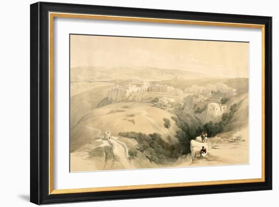 Bethlehem, April 6th 1839, Plate 85 from Volume II of The Holy Land, Engraved by Louis Haghe-David Roberts-Framed Giclee Print