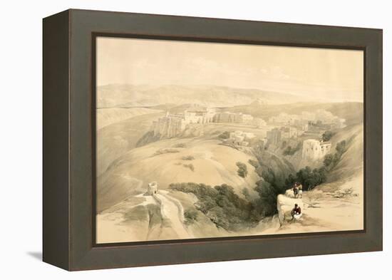 Bethlehem, April 6th 1839, Plate 85 from Volume II of The Holy Land, Engraved by Louis Haghe-David Roberts-Framed Premier Image Canvas