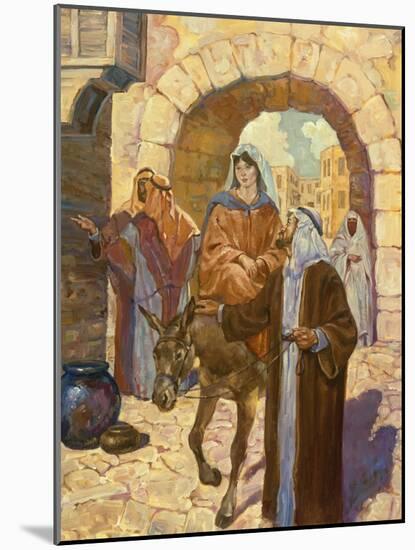 Bethlehem Scene-Hal Frenck-Mounted Giclee Print