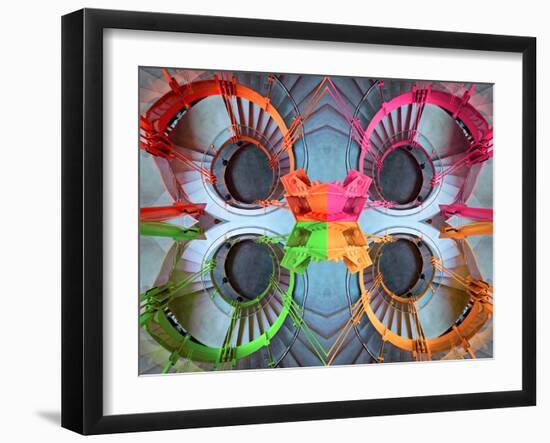 Bethlehem Spirals Abstract-Steven Maxx-Framed Photographic Print