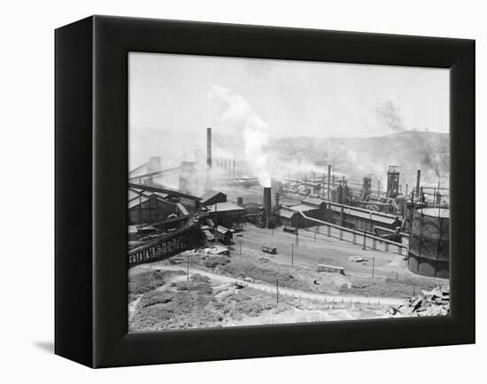 Bethlehem Steel Mill in Johnstown-null-Framed Premier Image Canvas