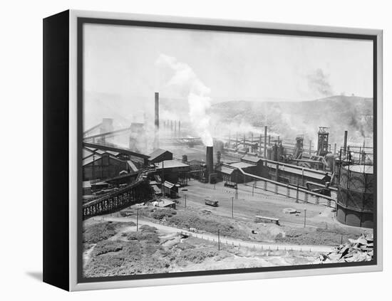 Bethlehem Steel Mill in Johnstown-null-Framed Premier Image Canvas