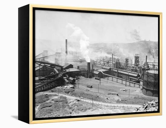 Bethlehem Steel Mill in Johnstown-null-Framed Premier Image Canvas