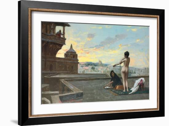 Bethsabee, 1889-Jean Leon Gerome-Framed Giclee Print